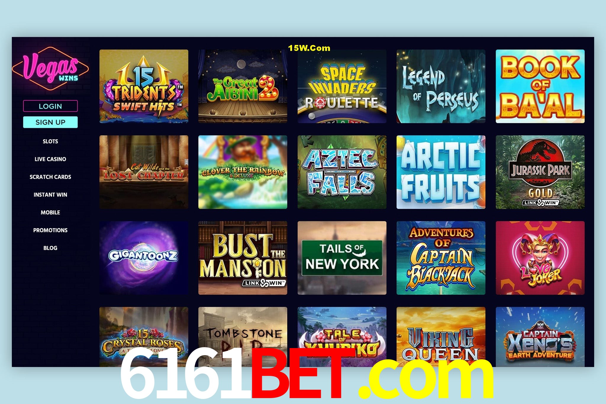 Responsive Design 6161bet.com